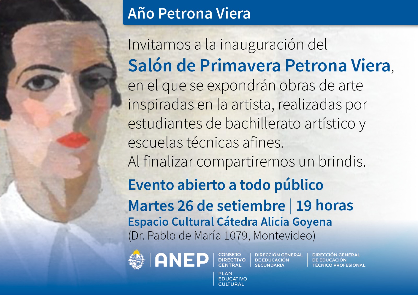 invitación inauguración petrona viera