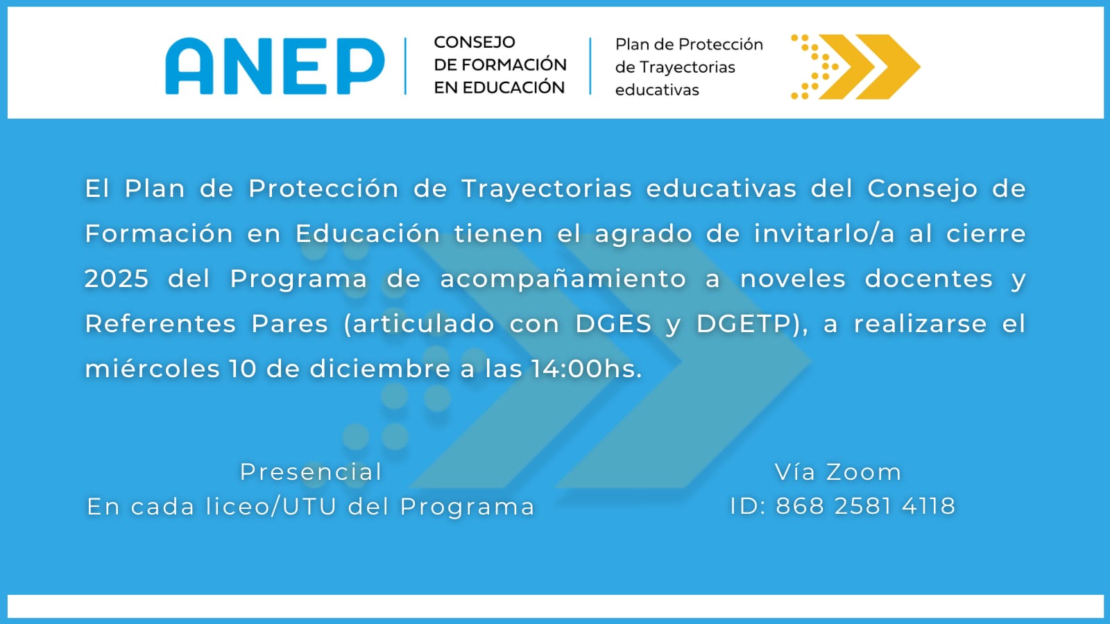 Plan de protección de trayectorias