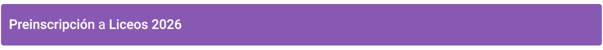 Preinscripciones 2026
