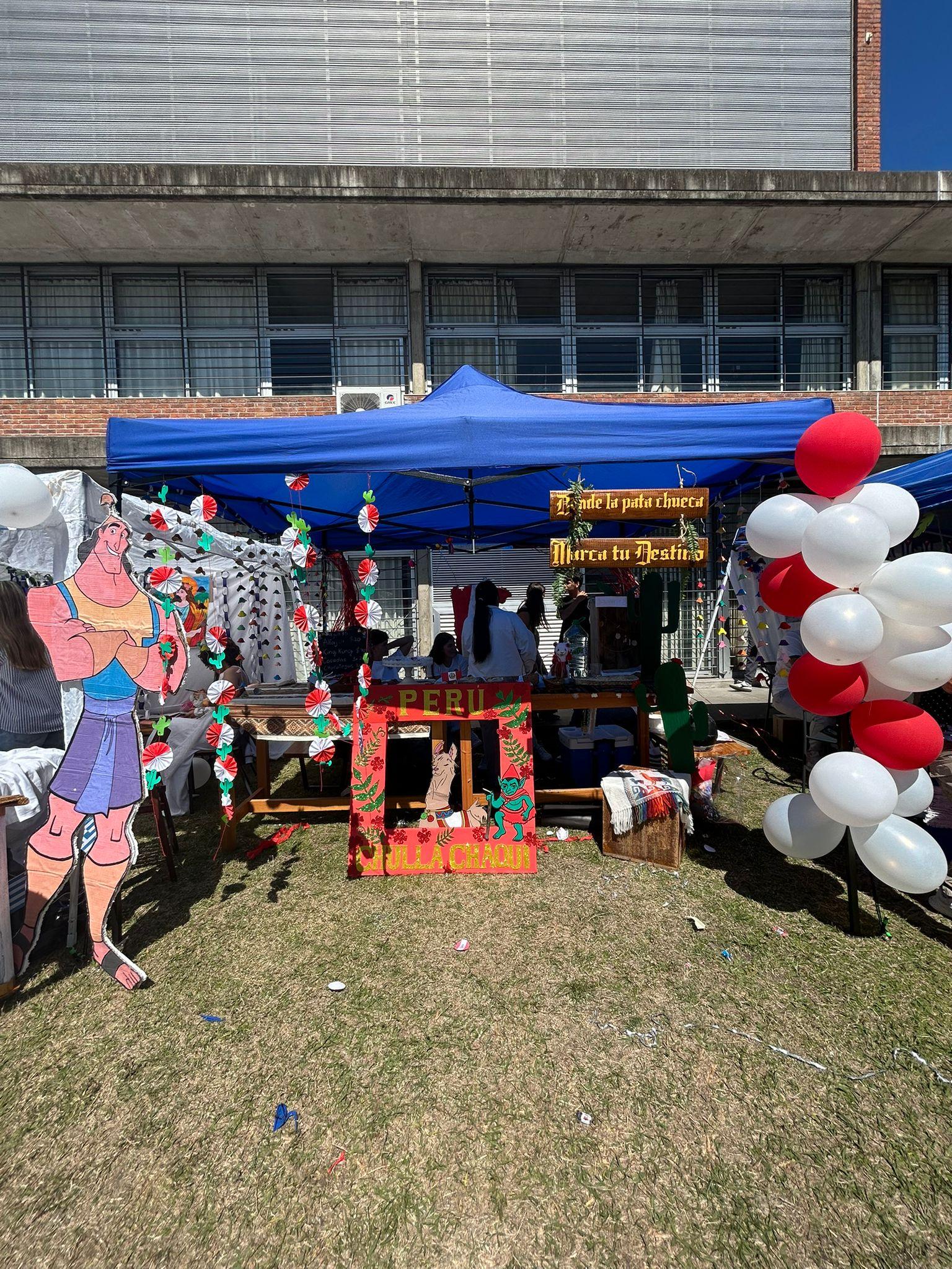 Estand comemorativo. 