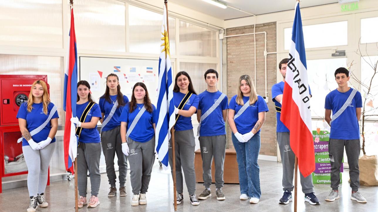 estudiantes banderas
